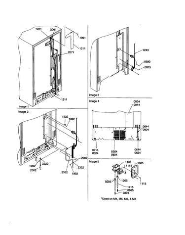 Cabinet back and water valve