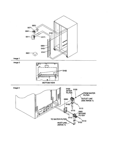 Water filter/water valves