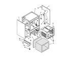 KitchenAid KERC601HWH0 oven chassis diagram