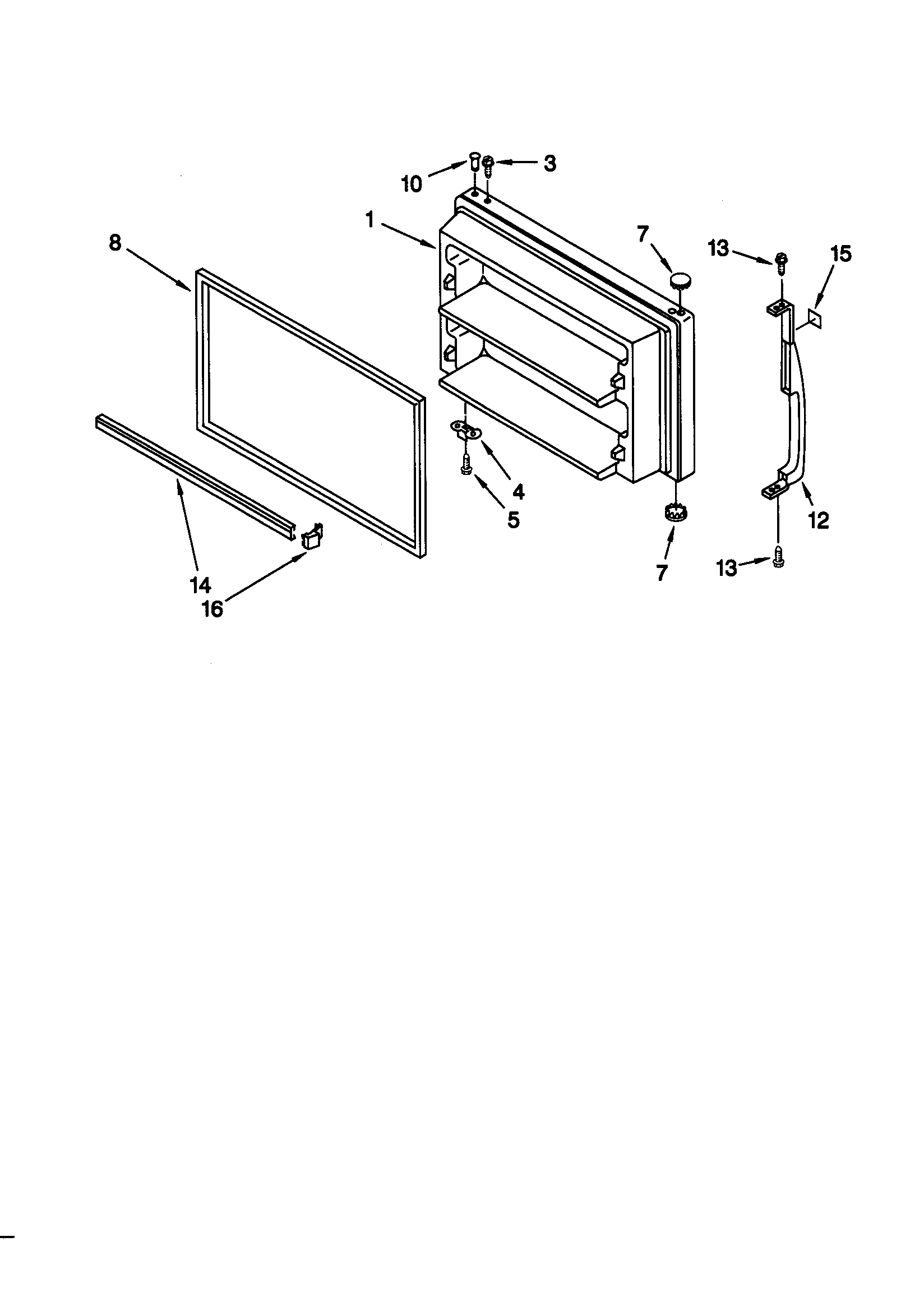 Freezer door