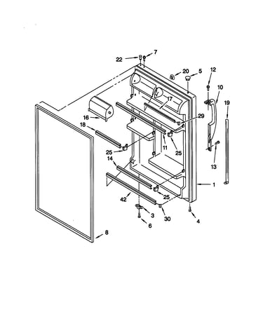 Refrigerator door