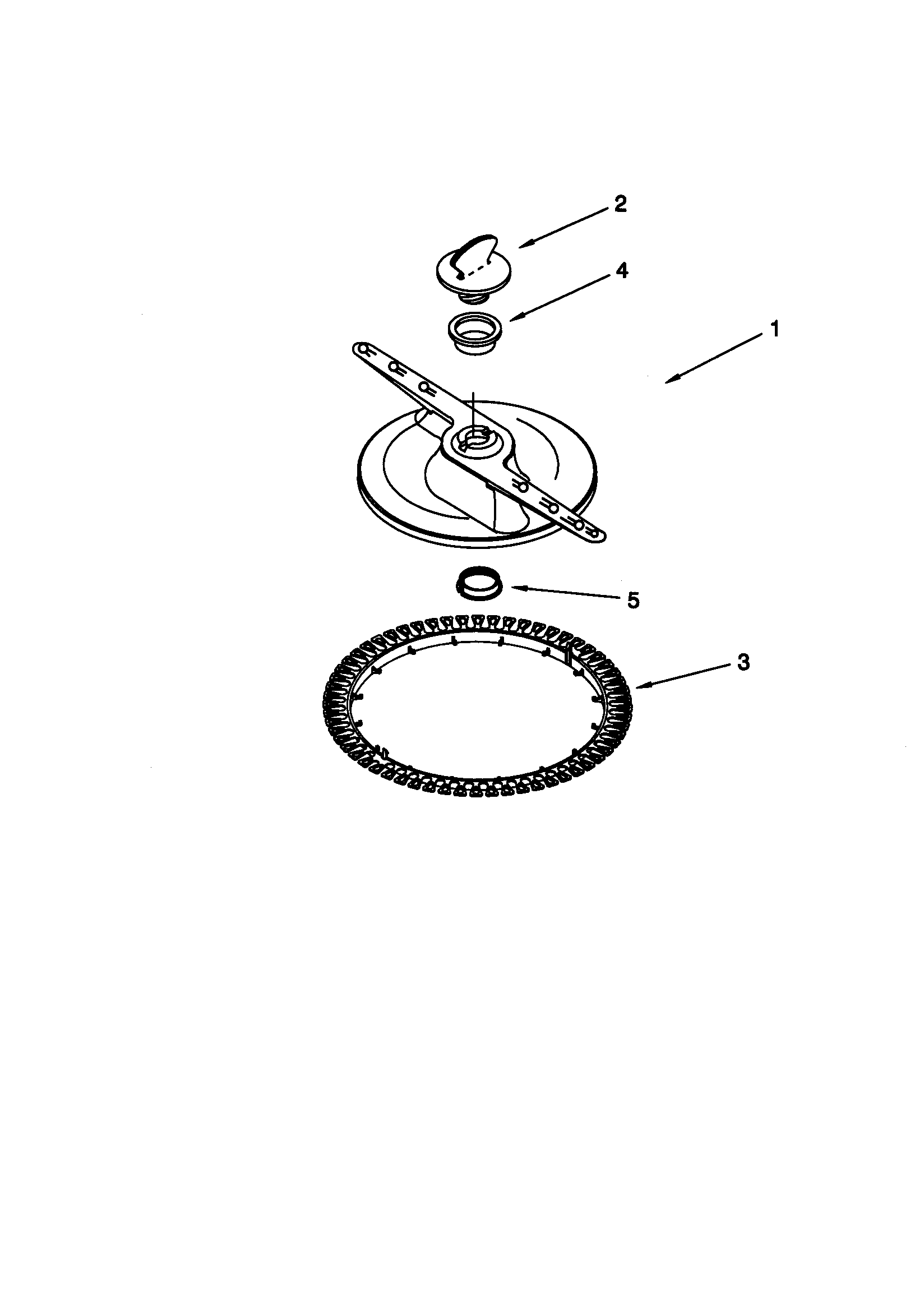 Lower washarm and strainer