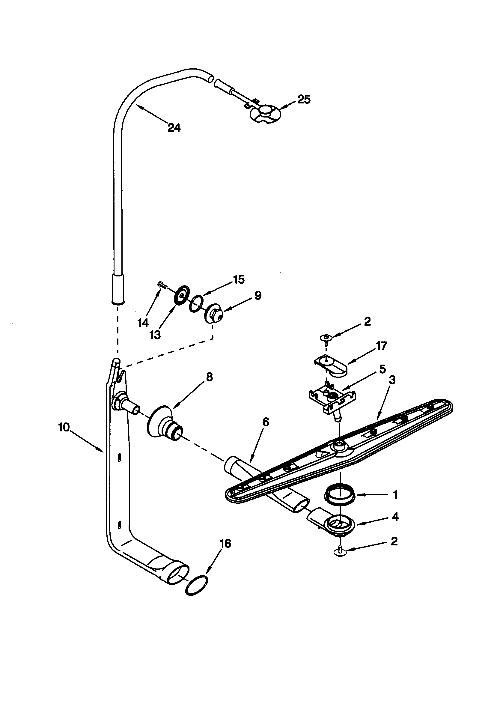 Upper washer and rinse