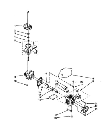 Brake/clutch/gearcase/motor/pump