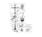 Kenmore 11049722990 transmission/motor/pump diagram