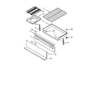 Whirlpool GS395LEHS0 drawer and broiler diagram