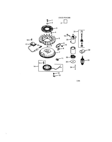Ignition and starting motor