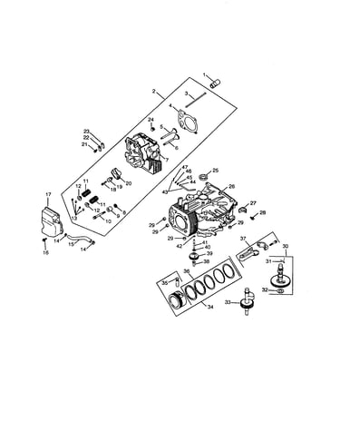 Crankcase and head