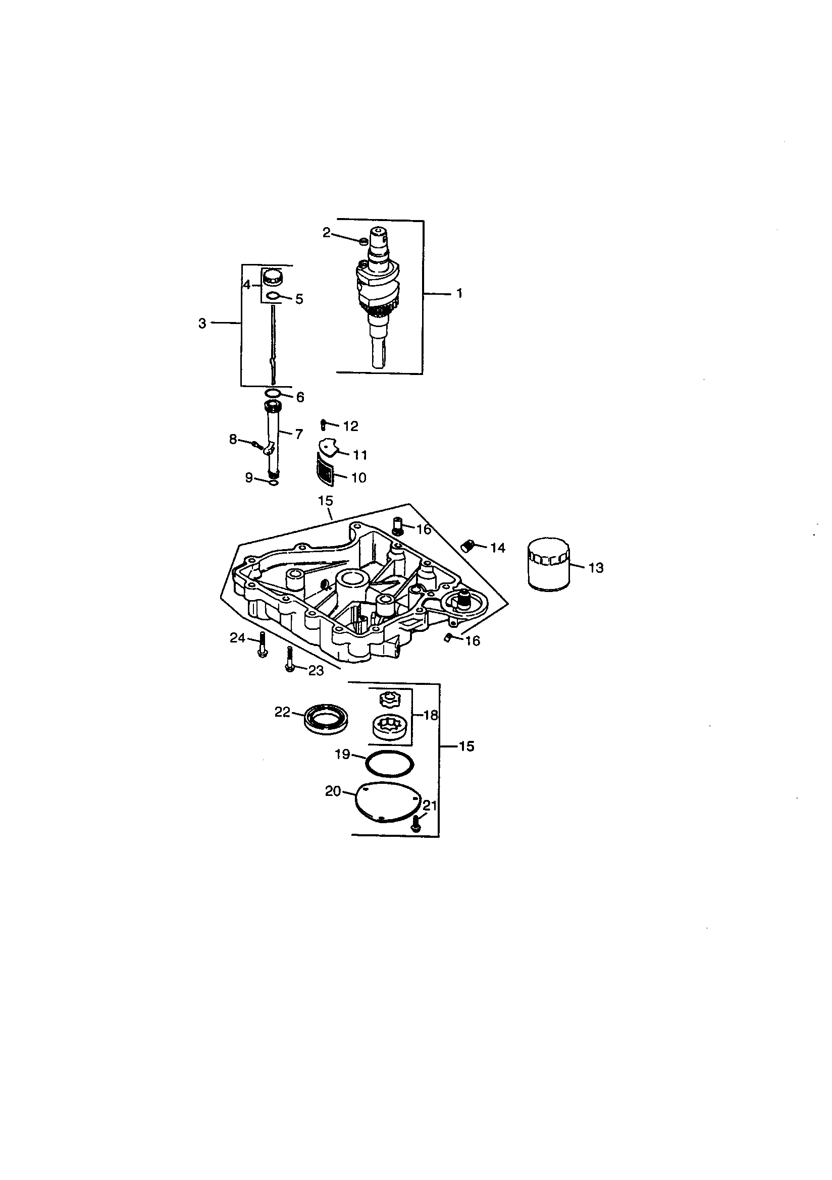 CRANKSHAFT AND OIL PAN