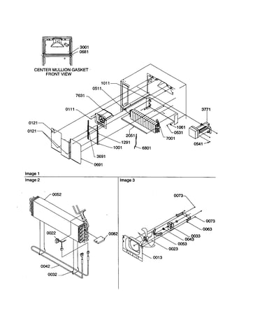 Evaporator/fan motor assemblies