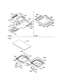 Shelving and crisper assemblies