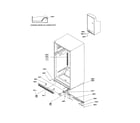 Amana TS122VL-P1306602WL ladders/lower cabinet/rollers diagram