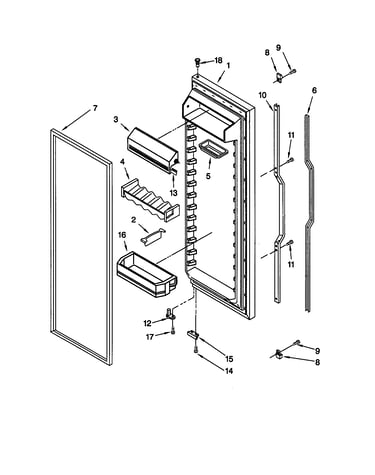 Refrigerator door