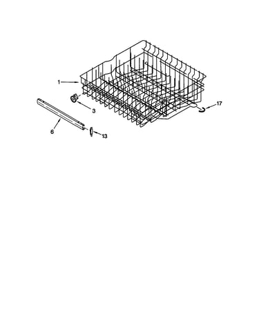 Upper rack and track