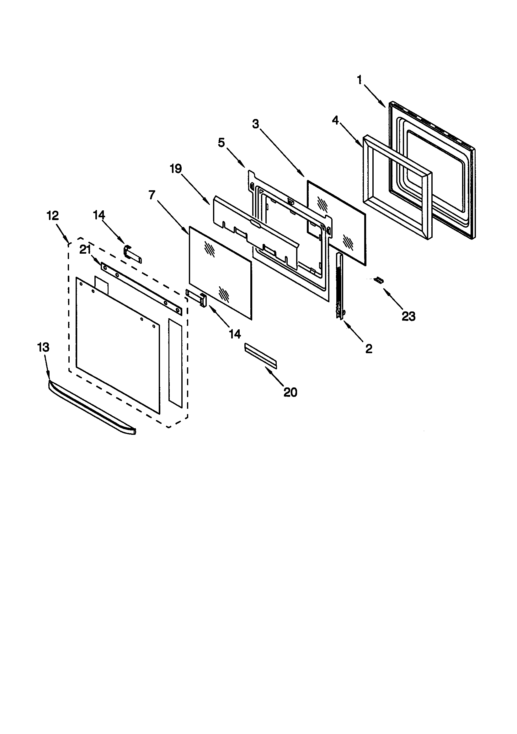 Oven door