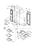Refrigerator--freezer lights/hinges