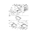 Amana SRD21VL-P1315501WL deli, shelves crisper/accessories diagram