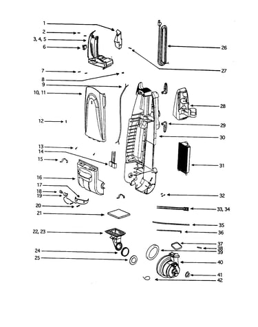 Bag housing and motor