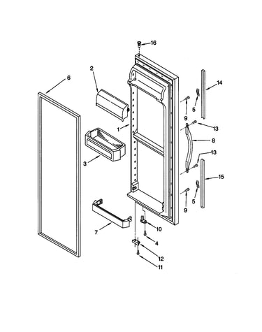 Refrigerator door