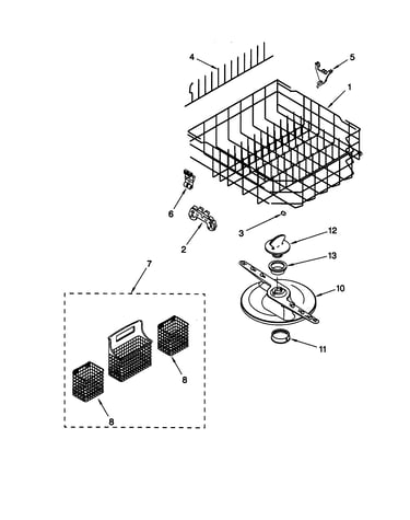 Lower dishrack