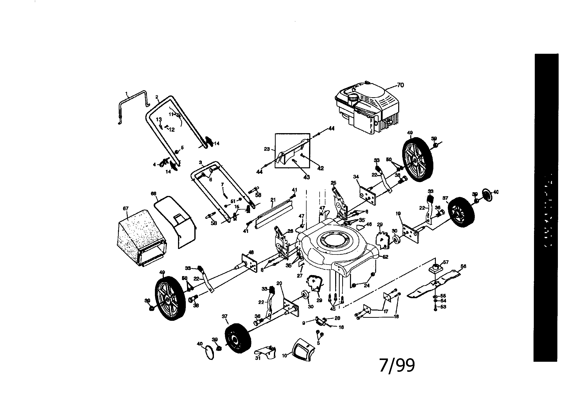Craftsman rotary lawn mower