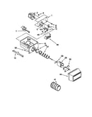 Motor and ice container