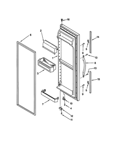 Refrigerator door