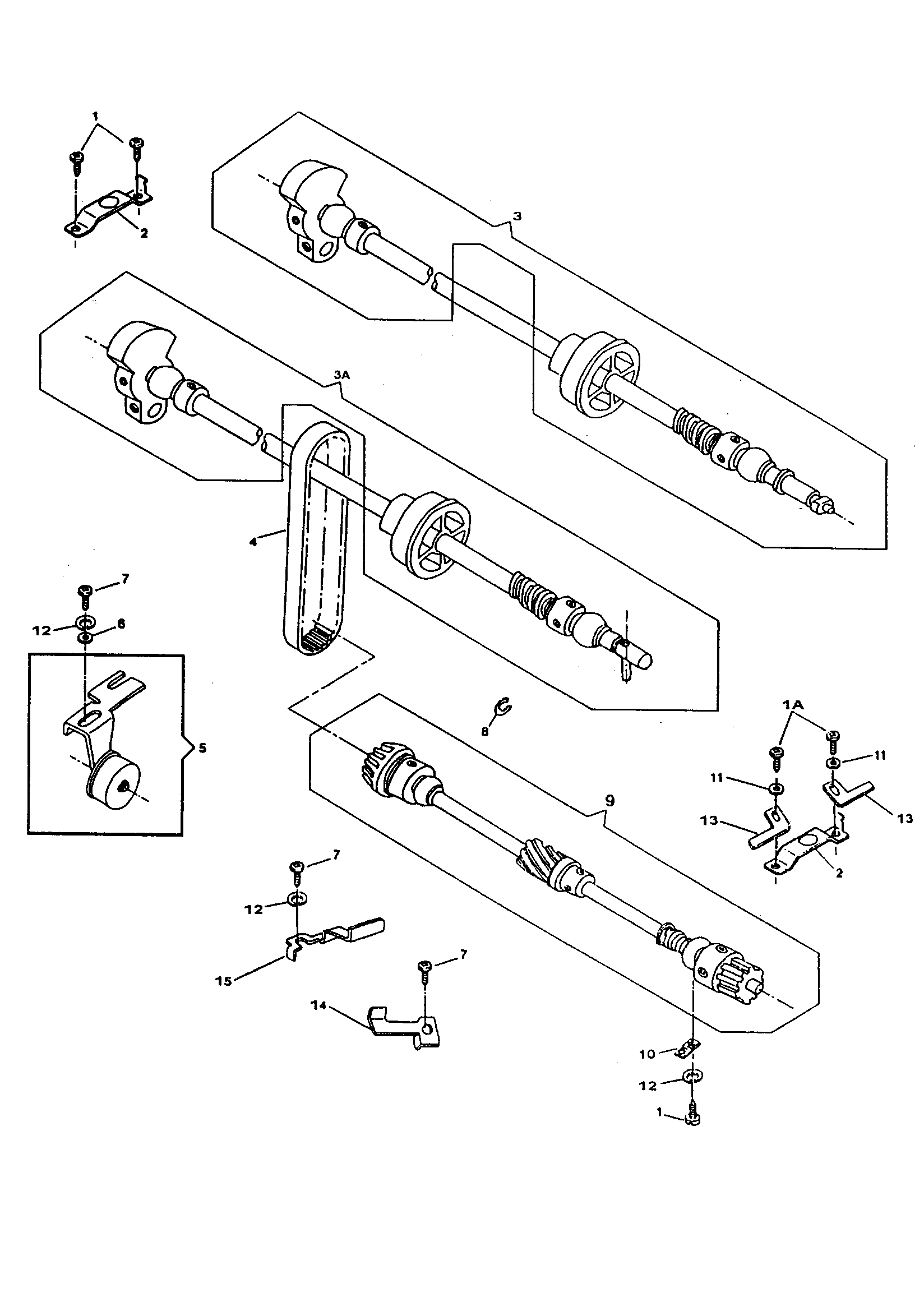 Arm shaft drive system