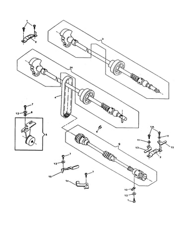 Arm shaft drive system