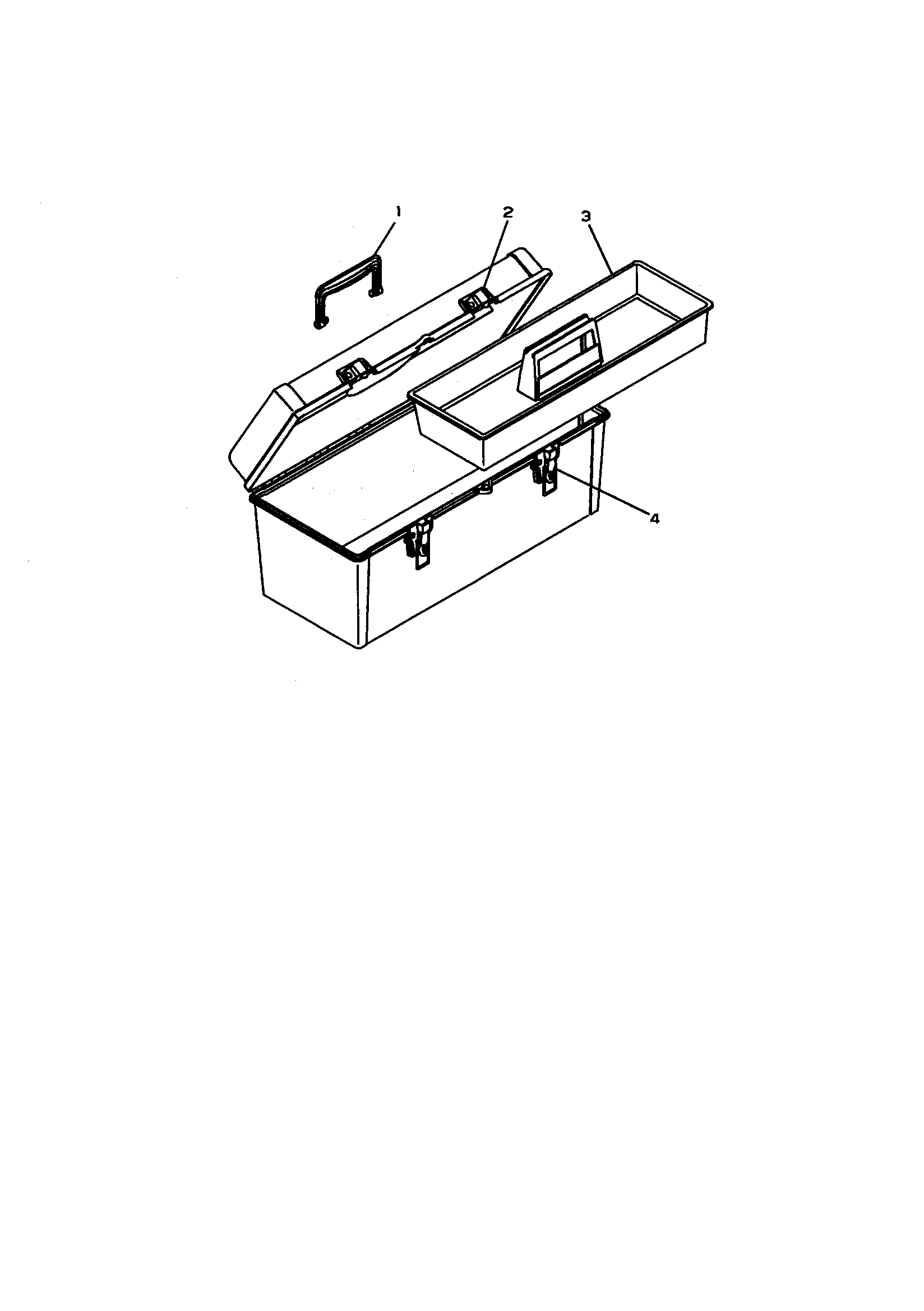 19" plastic handbox