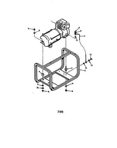 Engine and frame