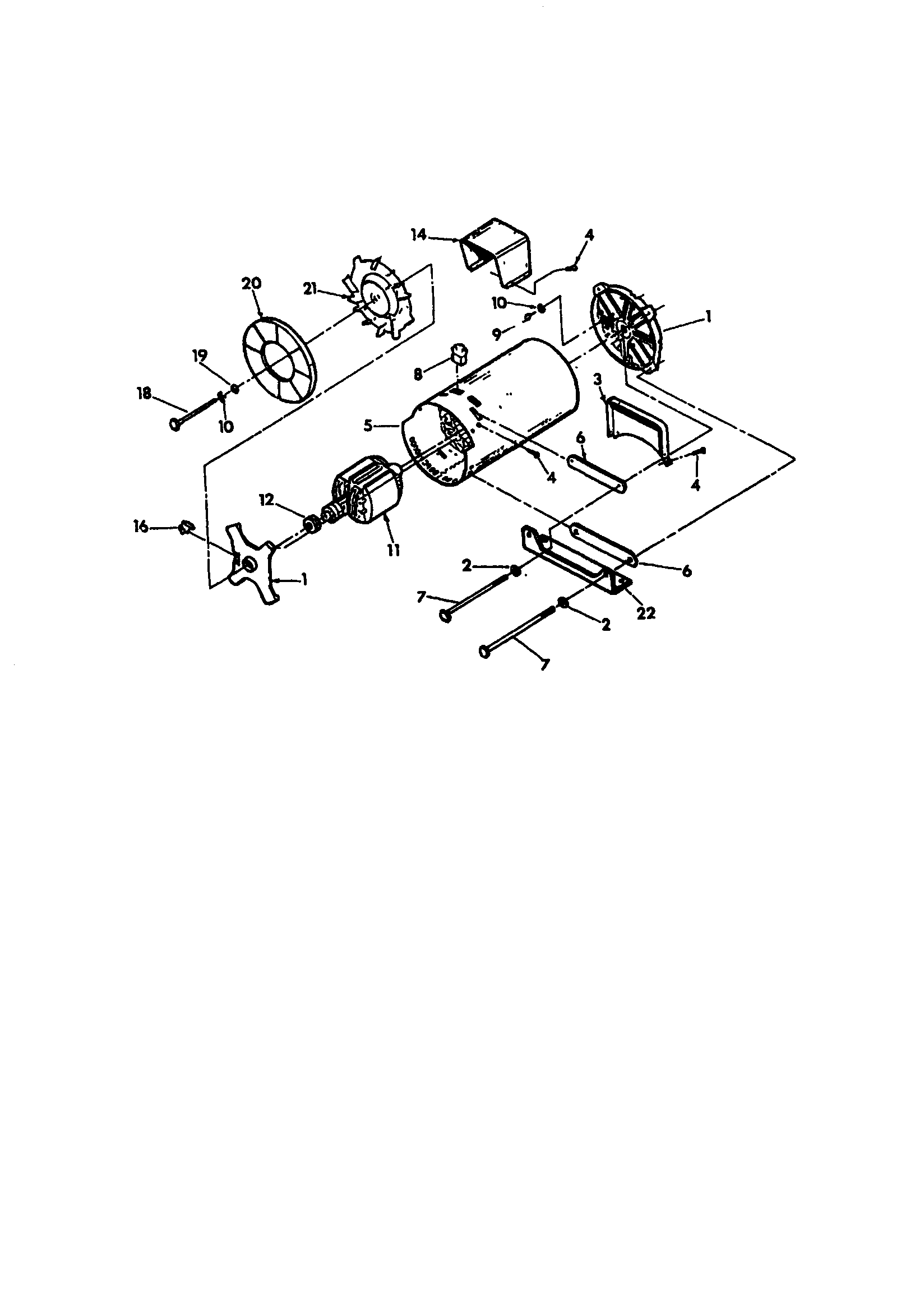 Rotor and housing