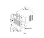Kenmore 25379127991 cabinet front and wrapper diagram