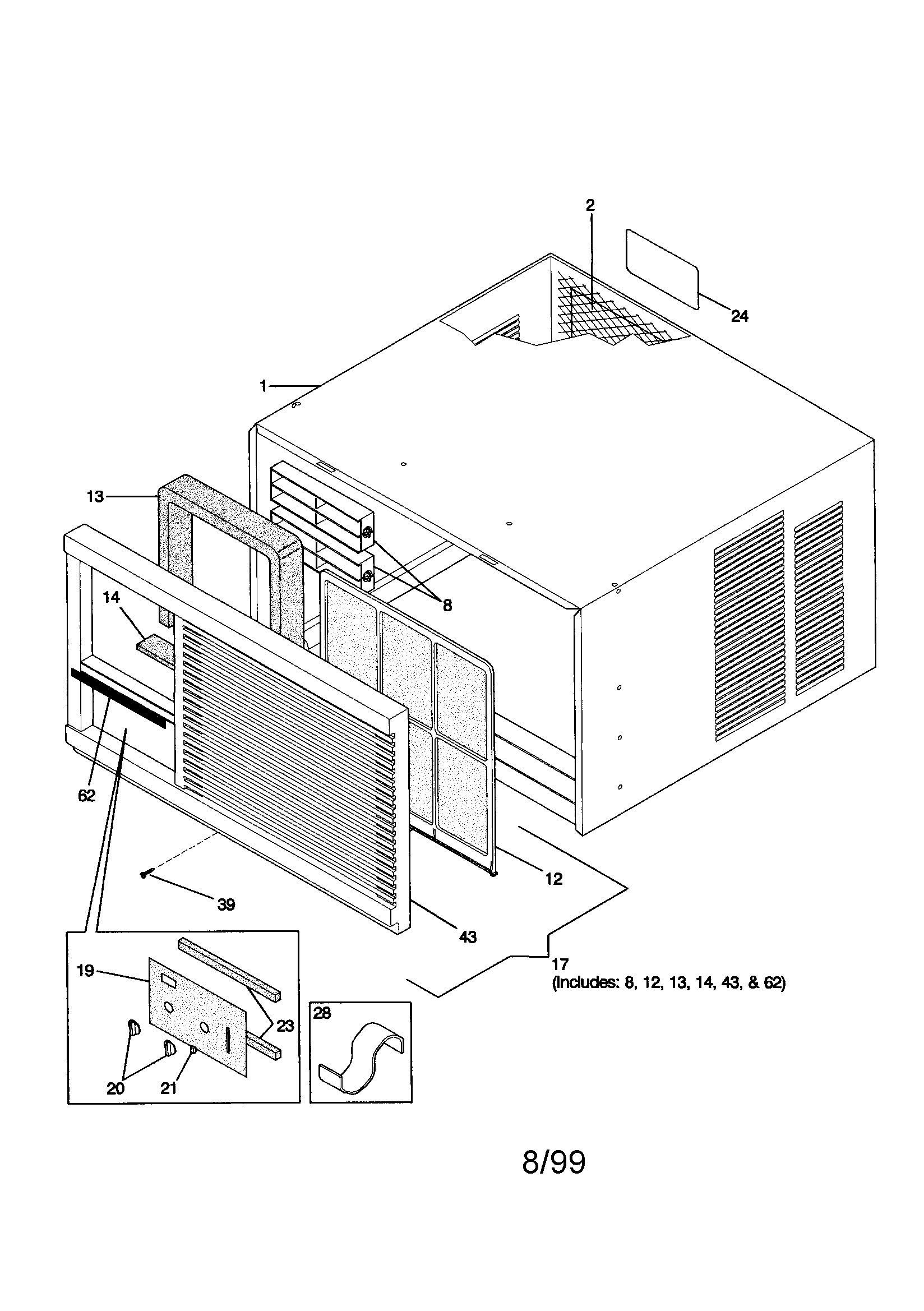 Cabinet front and wrapper