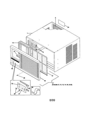 Cabinet front and wrapper