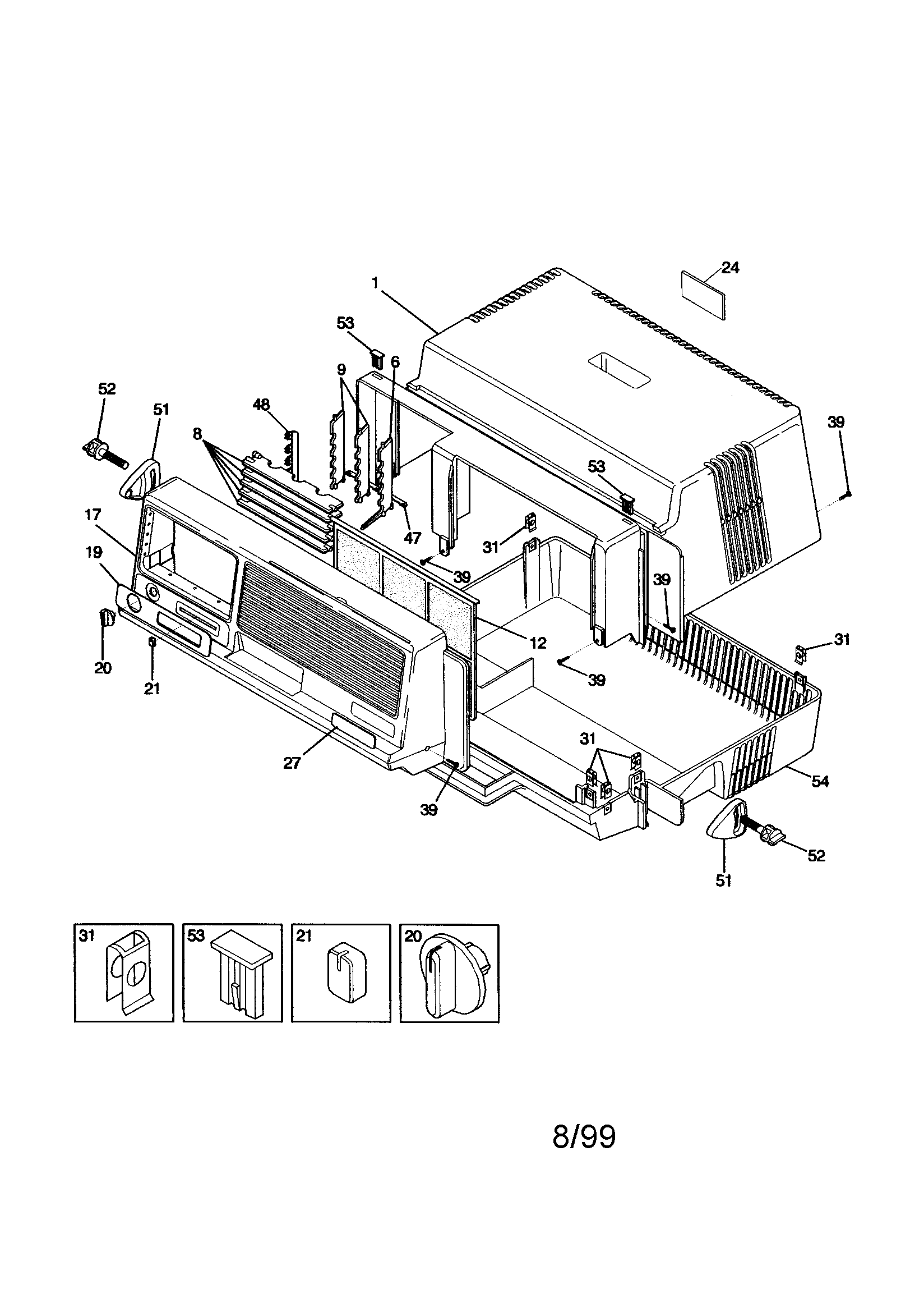 Cabinet front and wrapper