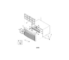 Kenmore 25379088991 cabinet front and wrapper diagram