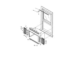 Kenmore 25379088991 window mounting diagram