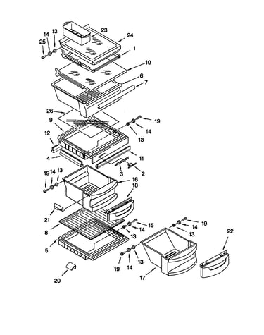 Refrigerator shelf