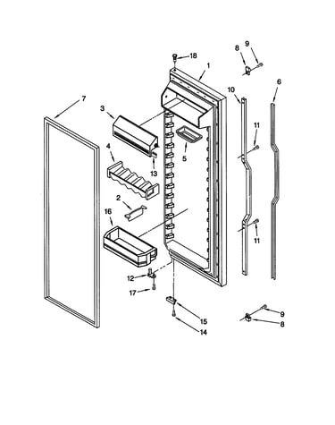 Refrigerator door