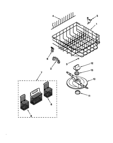 Lower dishrack