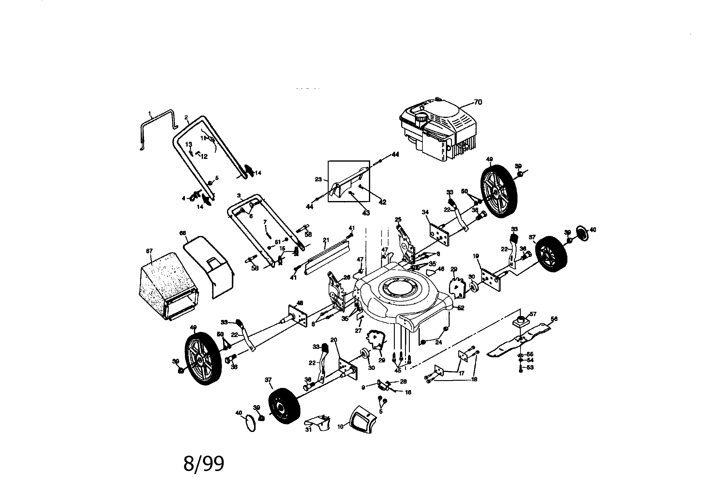 Craftsman rotary lawn mower