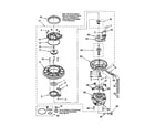 Whirlpool DU912PFGB0 pump and motor diagram