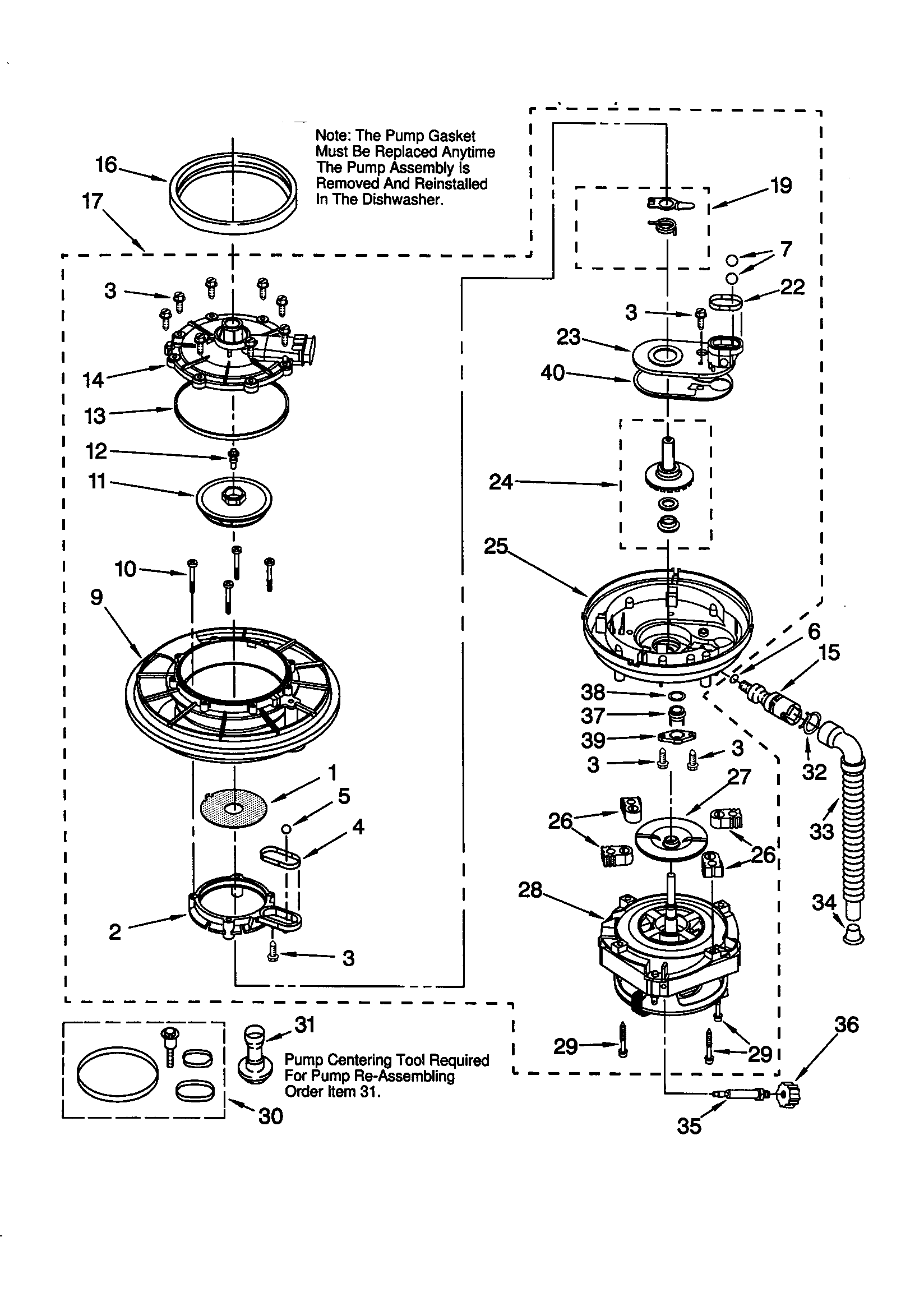 Pump and motor