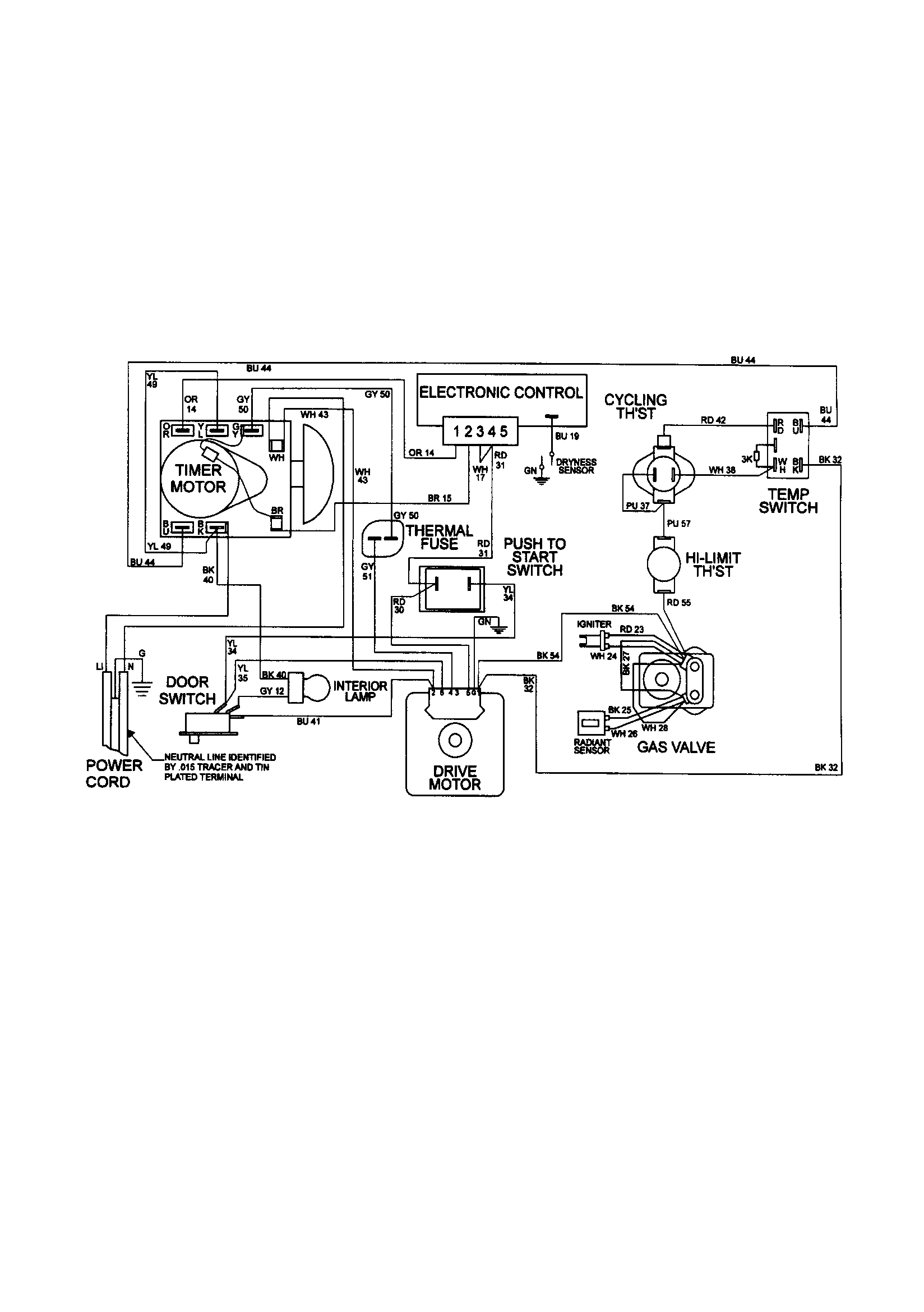 Wiring information mdg6000axw