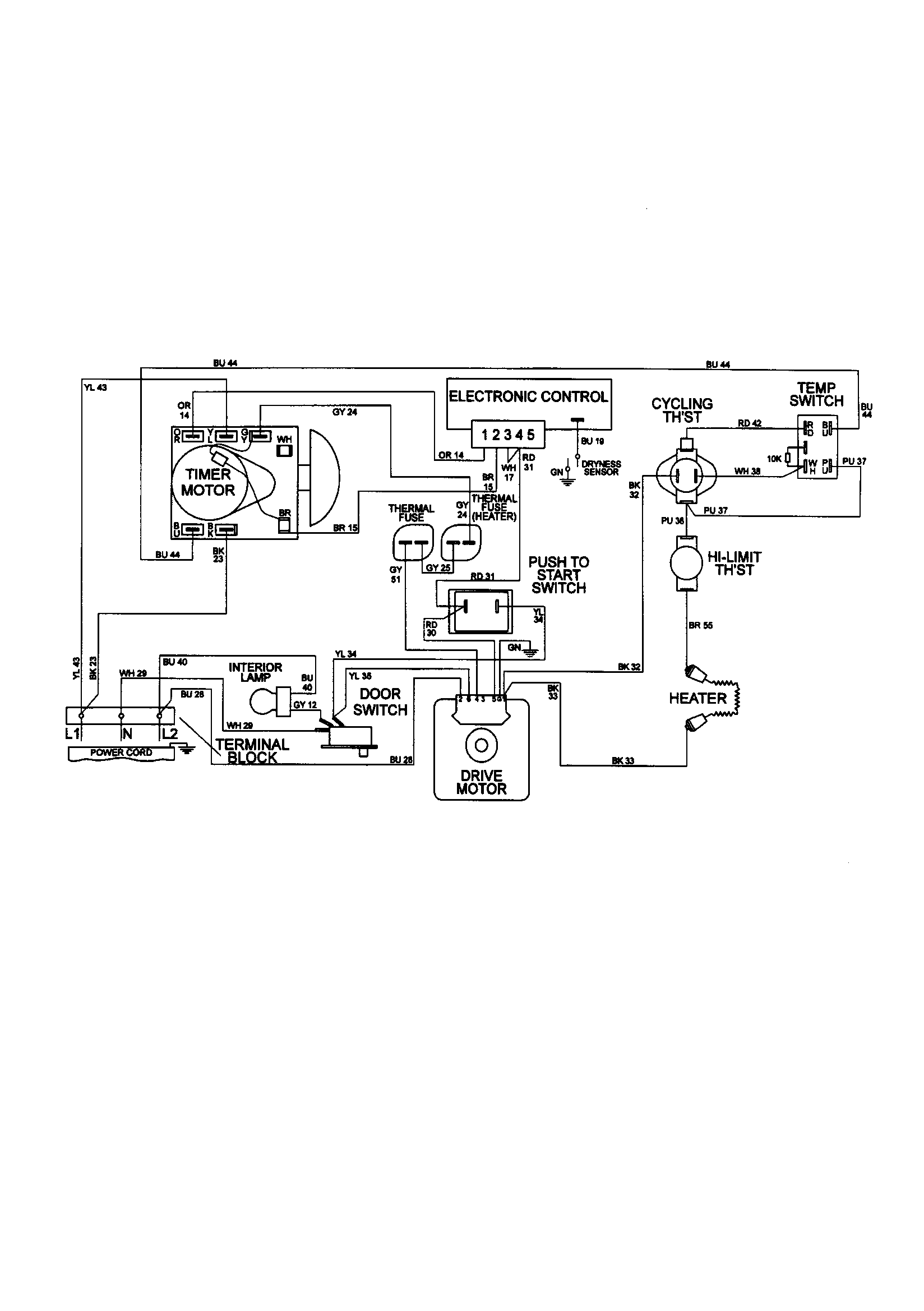 Wiring information mde6000azw/azq