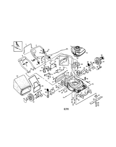 Rotary lawn mower 917.377250