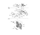 Amana SRD23VE-P1315306WE facade dispenser cover/elec. brkt diagram