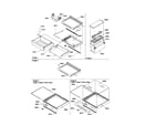 Amana SRD23VE-P1315306WE deli/shelves/crisper diagram