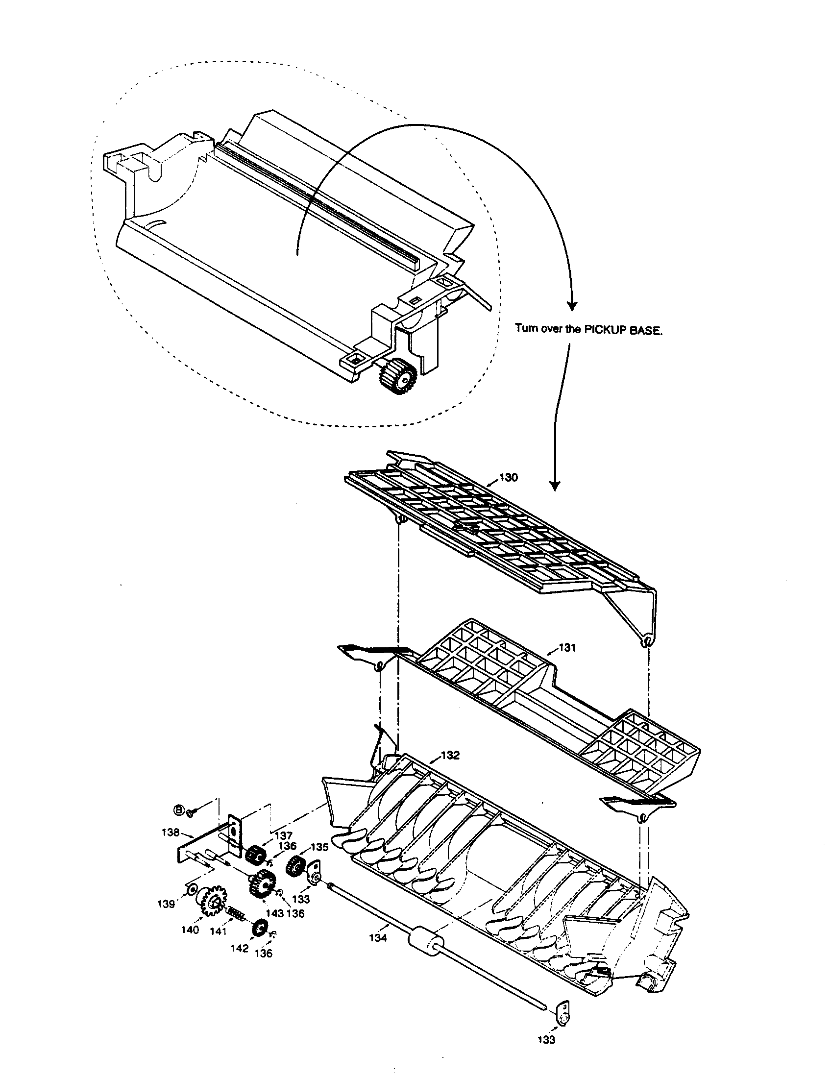 Pick up base section